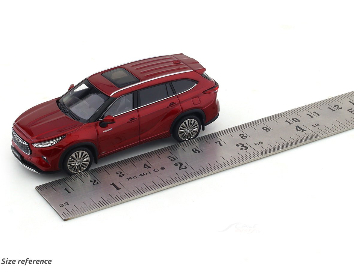 Toyota Highlander Hybrid red 1:64 LCD diecast scale model collectible