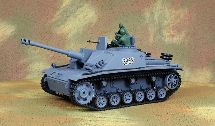 RC Model Tank G grey BB+IR (metal tracks) PRO upgraded version