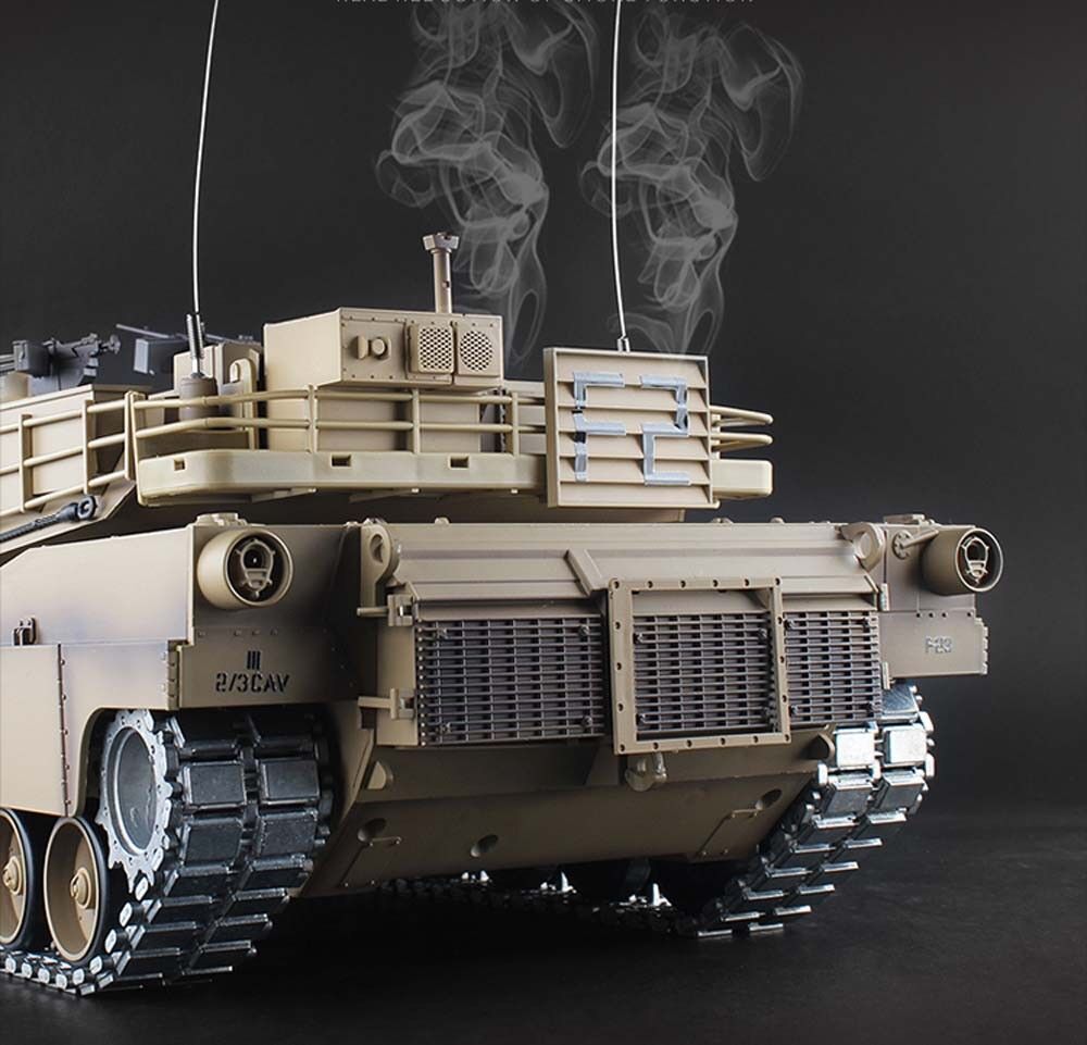 M1A2 Abrams RC Tank Desert Metal Tracks Metal Gearbox