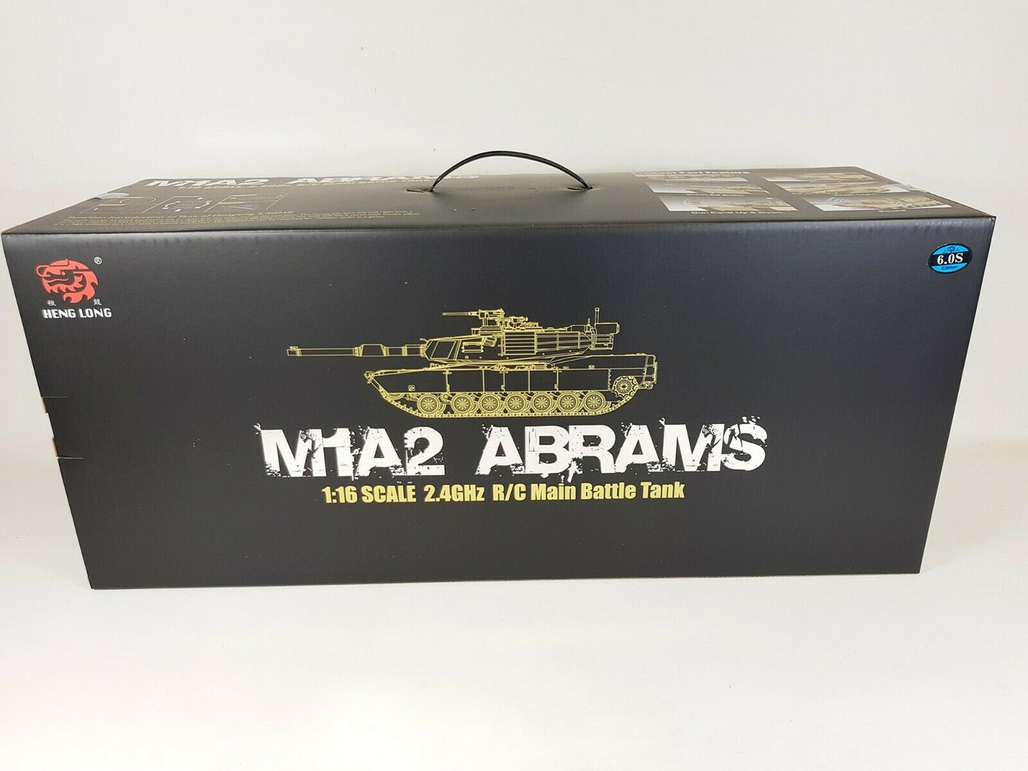 RC Tank 1:16 Scale Model Heng Long Abrams BB Firing Airsoft Smoke Sound Version 6.0s Infrared M1A2