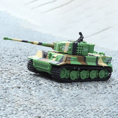 1:72 Ready to Run Mini Tank RC German Tiger Toy WW2 Battle Tank Easy Model 2.4G Painted and Assembled for Multiplayer Games