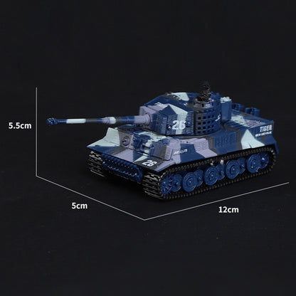 1:72 Ready to Run Mini Tank RC German Tiger Toy WW2 Battle Tank Easy Model 2.4G Painted and Assembled for Multiplayer Games