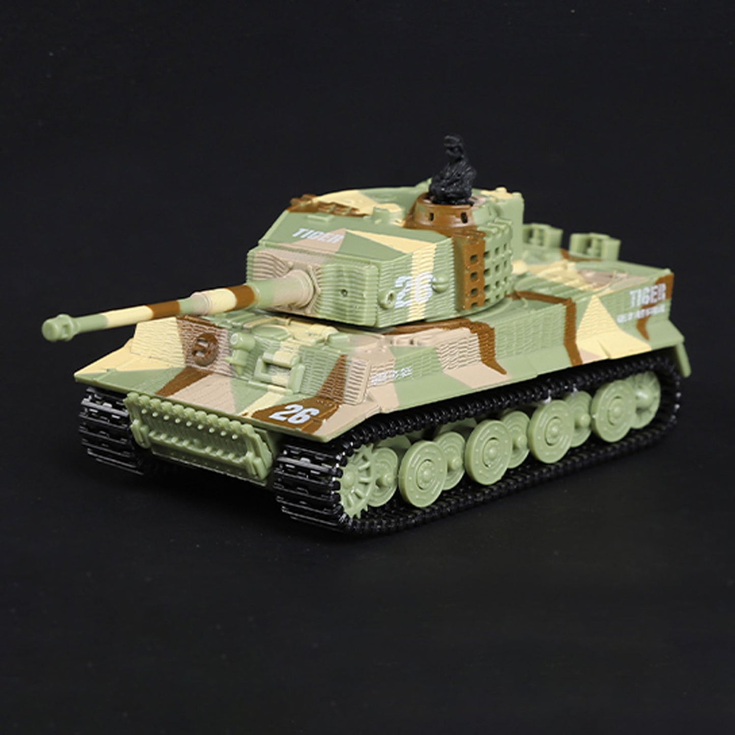 1:72 Ready to Run Mini Tank RC German Tiger Toy WW2 Battle Tank Easy Model 2.4G Painted and Assembled for Multiplayer Games