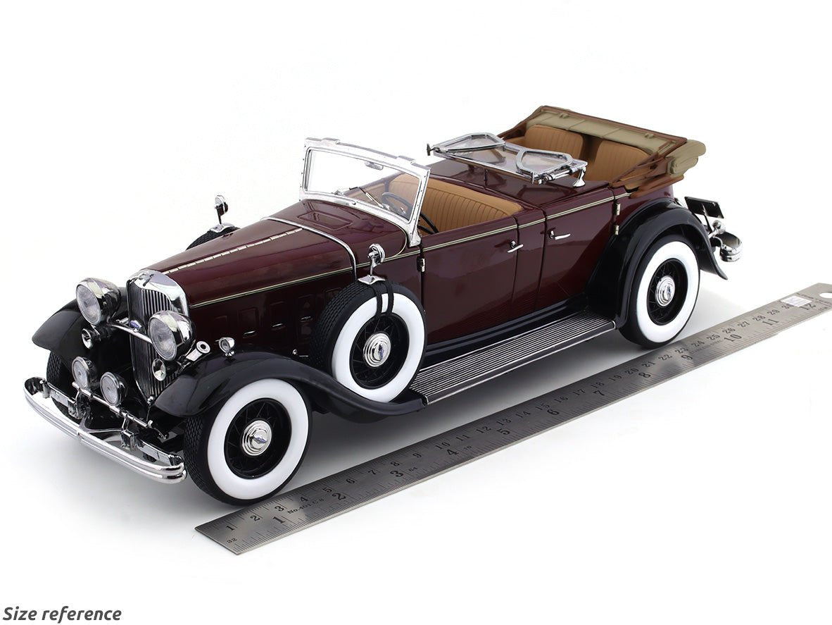 1932 Ford Lincoln KB Maroon 1:18 SunStar diecast scale model car collectible