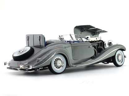 1936 Mercedes-Benz 500K Type Specialroadster grey 1:18 Maisto diecast scale model