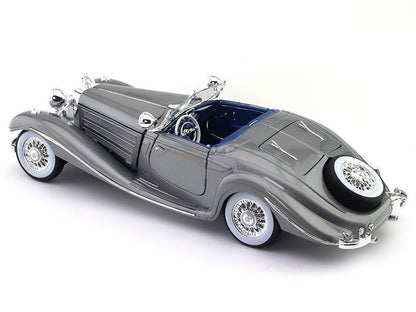 1936 Mercedes-Benz 500K Type Specialroadster grey 1:18 Maisto diecast scale model