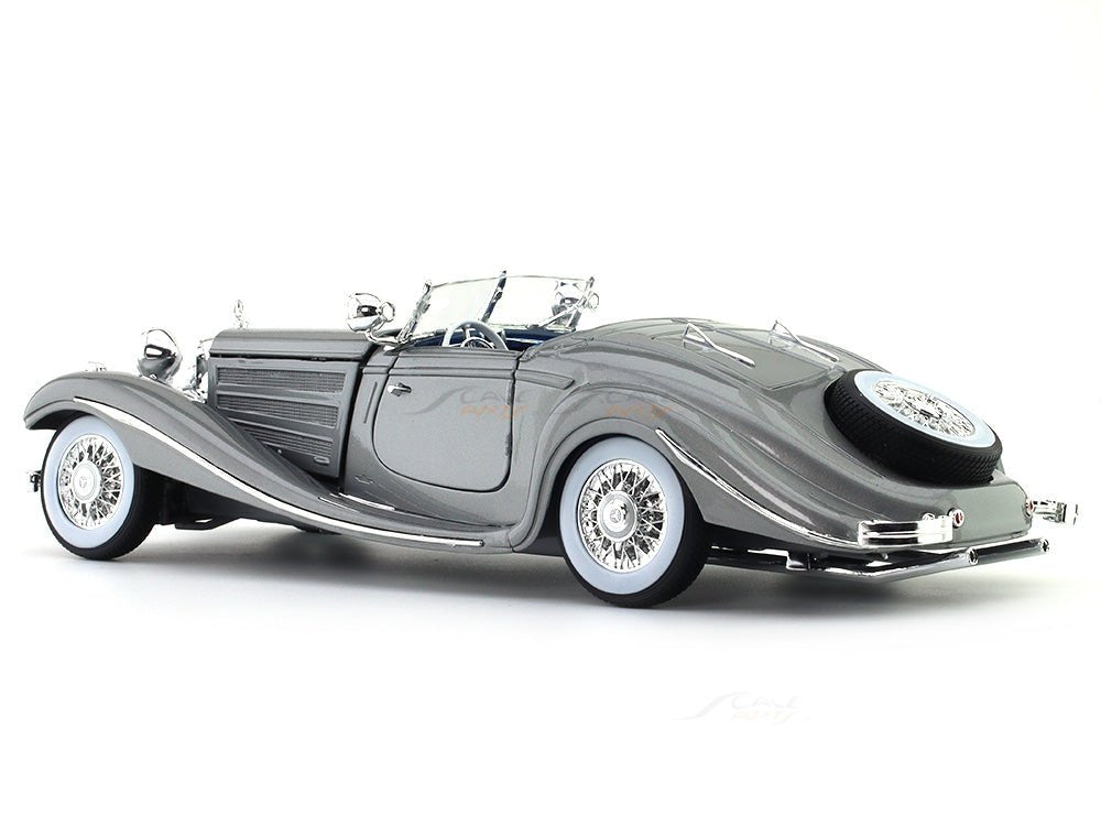 1936 Mercedes-Benz 500K Type Specialroadster grey 1:18 Maisto diecast scale model