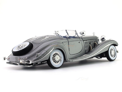 1936 Mercedes-Benz 500K Type Specialroadster grey 1:18 Maisto diecast scale model