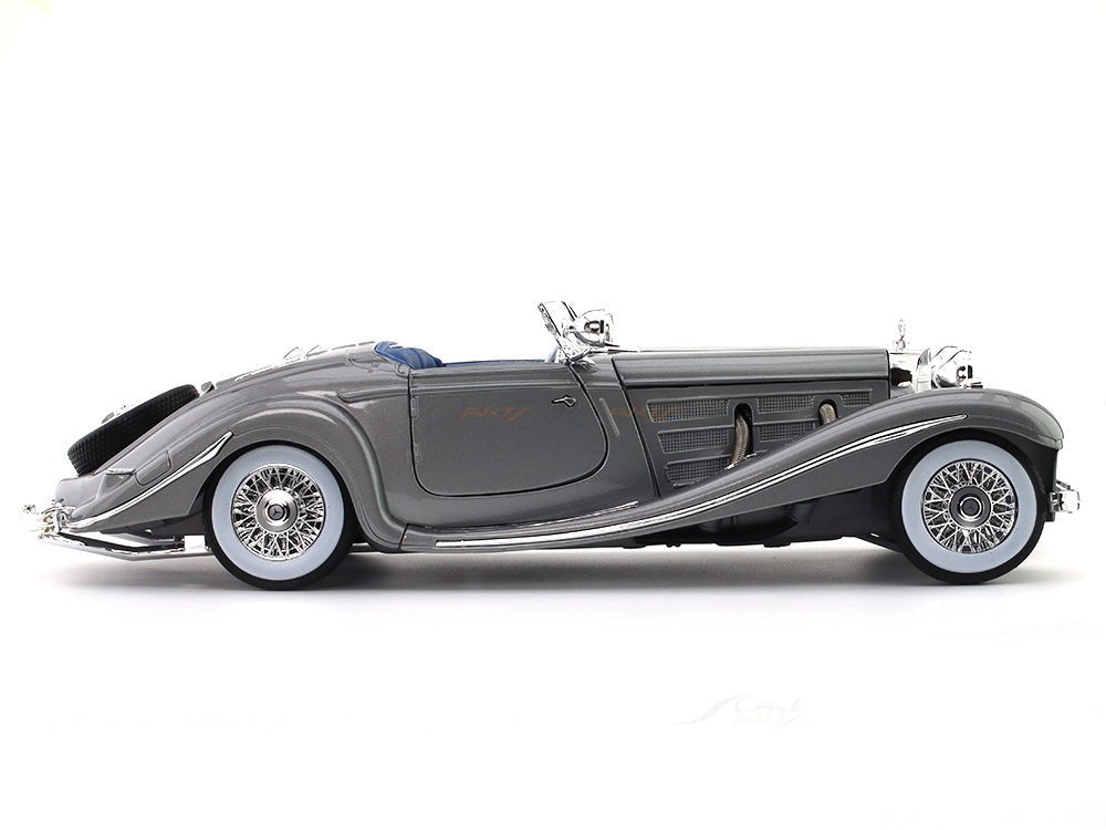 1936 Mercedes-Benz 500K Type Specialroadster grey 1:18 Maisto diecast scale model