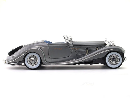 1936 Mercedes-Benz 500K Type Specialroadster grey 1:18 Maisto diecast scale model