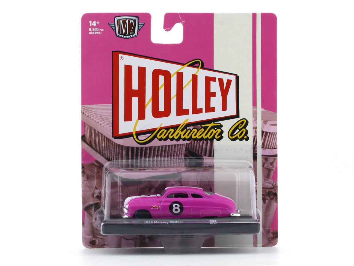 1949 Mercury Custom pink 1:64 M2 Machines diecast scale model collectible