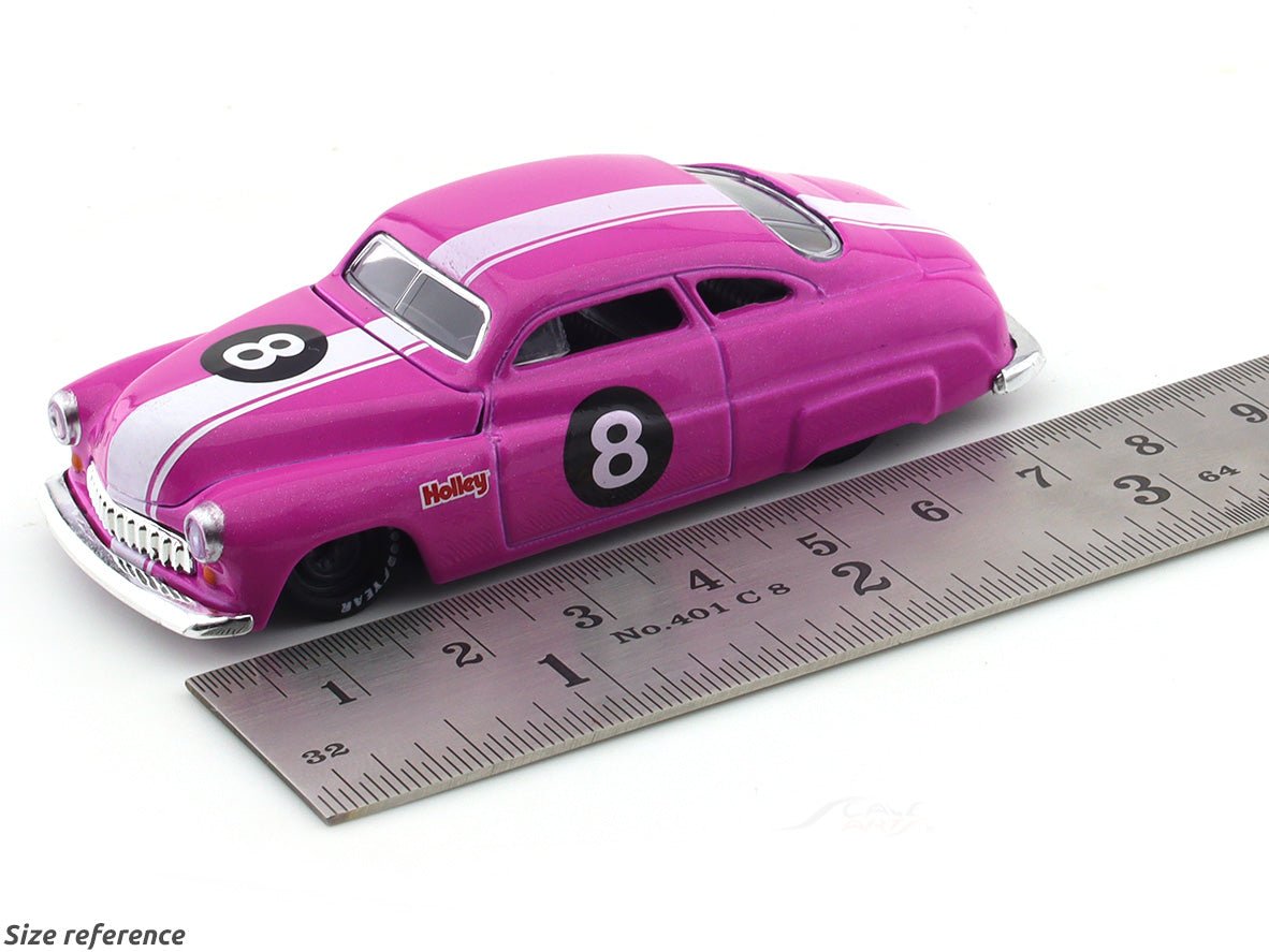 1949 Mercury Custom pink 1:64 M2 Machines diecast scale model collectible