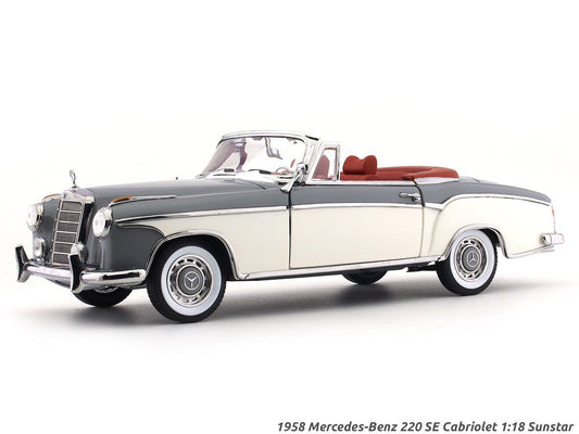 1958 Mercedes-Benz 220 SE Cabriolet 1:18 SunStar diecast scale model car collectible