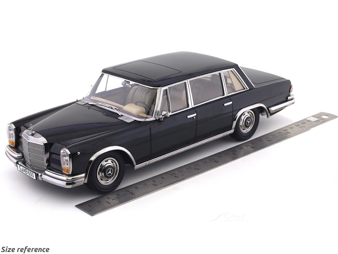 1963 Mercedes-Benz 600 SWB W100 black 1:18 KK Scale diecast scale model car collectible