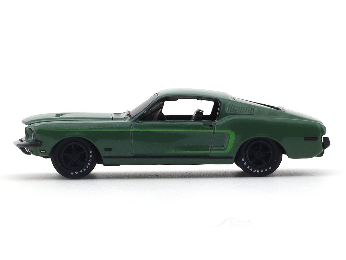 1968 Ford Mustang GT-390 green 1:64 M2 Machines diecast scale model collectible