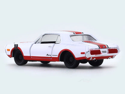 1968 Mercury Cougar white 1:64 M2 Machines diecast scale model collectible
