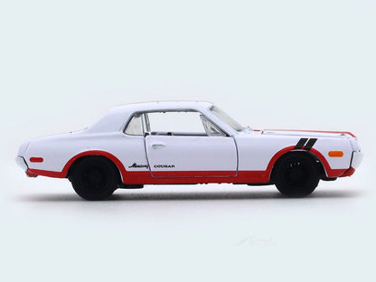 1968 Mercury Cougar white 1:64 M2 Machines diecast scale model collectible