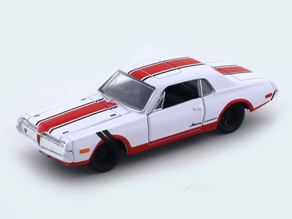 1968 Mercury Cougar white 1:64 M2 Machines diecast scale model collectible
