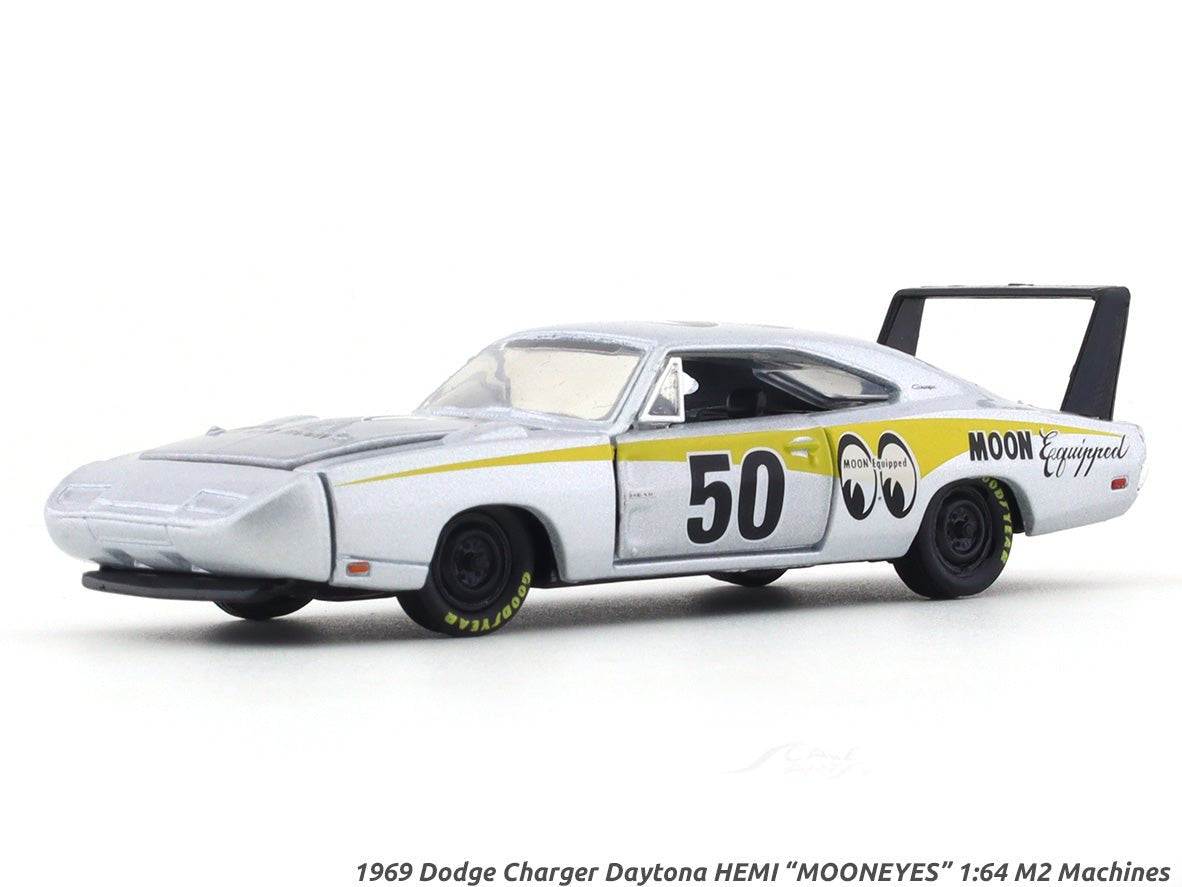1969 Dodge Charger Daytona HEMI “MOONEYES” 1:64 M2 Machines diecast scale model collectible