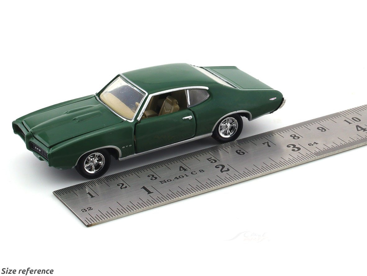 1969 Pontiac GTO green 1:64 M2 Machines diecast scale model collectible