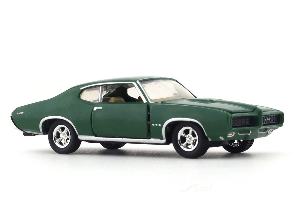 1969 Pontiac GTO green 1:64 M2 Machines diecast scale model collectible