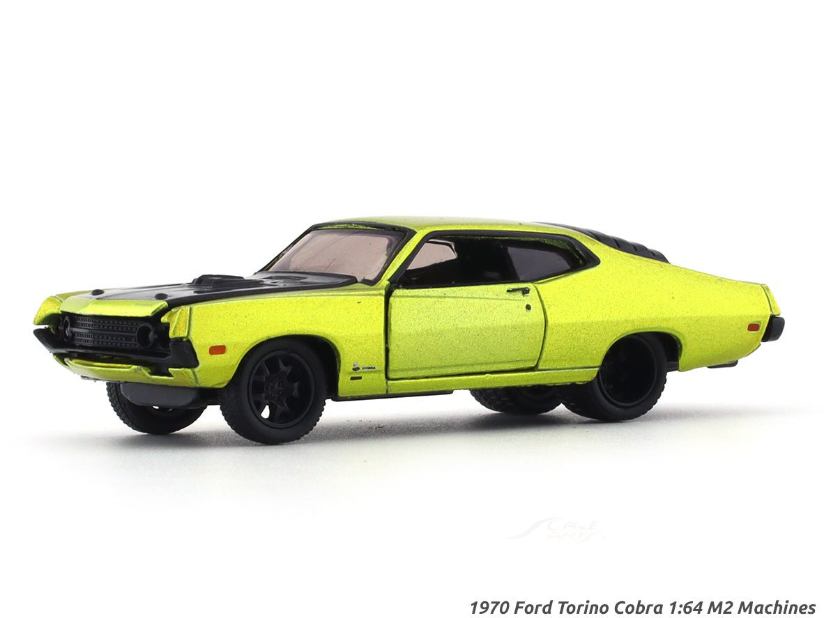 1970 Ford Torino Cobra green 1:64 M2 Machines diecast scale model collectible