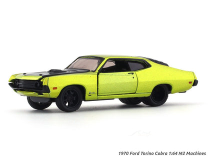 1970 Ford Torino Cobra green 1:64 M2 Machines diecast scale model collectible