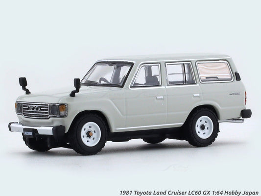 1981 Toyota Land Cruiser LC60 GX white 1:64 Hobby Japan diecast scale model collectible