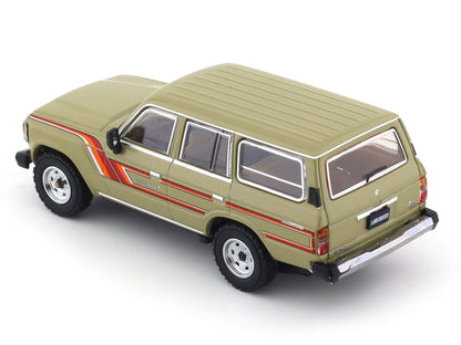 1984 Toyota Land Cruiser LC60 GX brown 1:64 Hobby Japan diecast scale model collectible