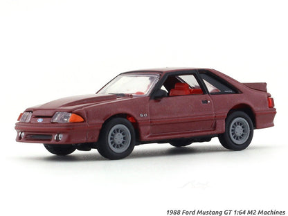1988 Ford Mustang GT Cabernet 1:64 M2 Machines diecast scale model collectible