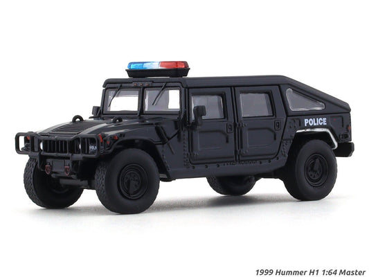 1999 Hummer H1 Police black 1:64 Master diecast scale model collectible