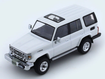 2001 Toyota Land Cruiser 70 ZX white 1:64 Hobby Japan diecast scale model collectible