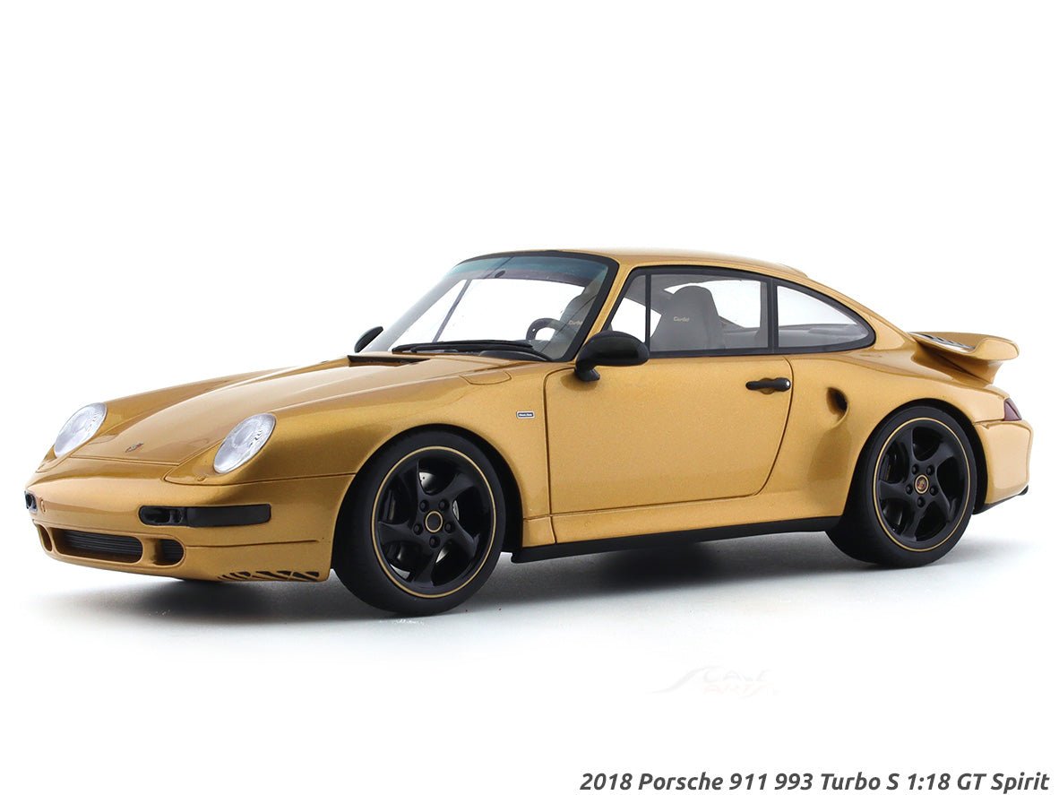 2018 Porsche 911 993 Turbo S gold 1:18 GT Spirit Scale Model collectible