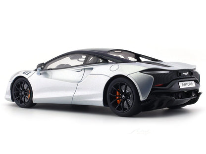 2021 McLaren Artura Ice silver 1:18 GT Spirit Scale Model collectible