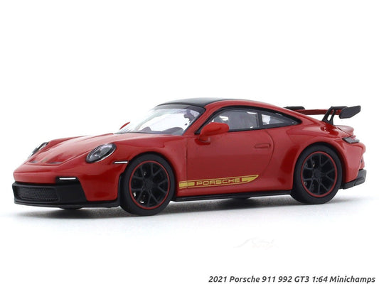 2021 Porsche 911 992 GT3 red 1:64 Minichamps diecast scale model collectible