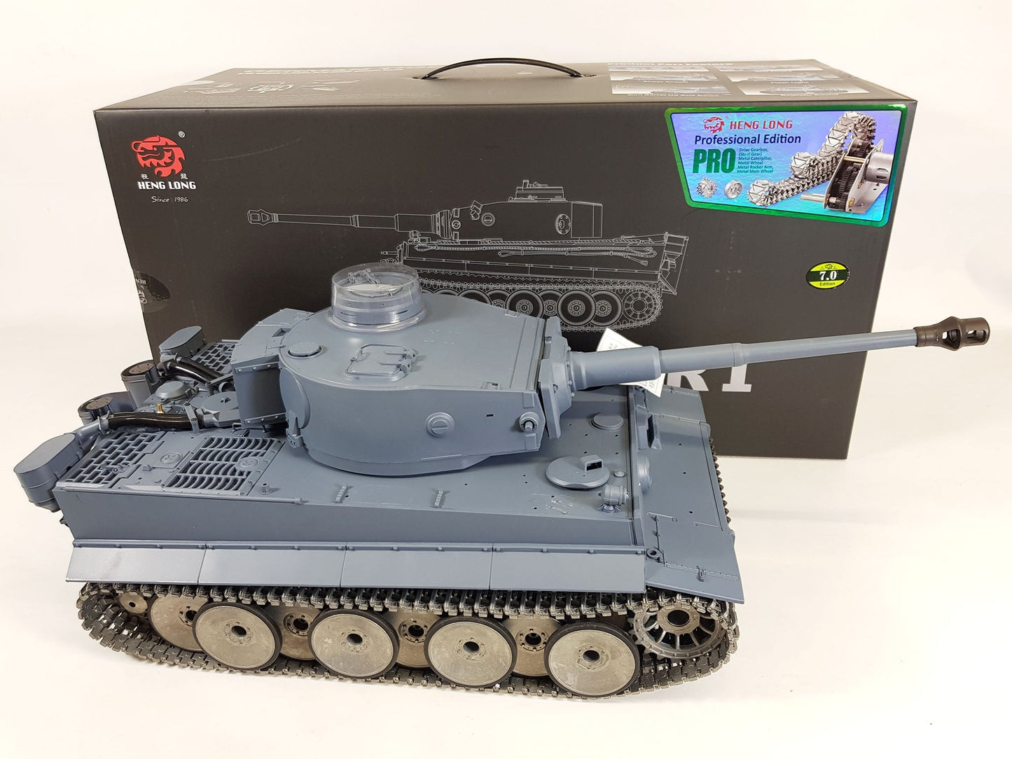 METAL UPGRADED Heng Long Radio Remote Control Rc German Tiger 1 Tank SUPER PRO VERSION 7