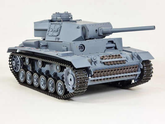 LONG Panzer Stug III Radio Remote Control tank 1/16 Smoke Sound Recoil UK