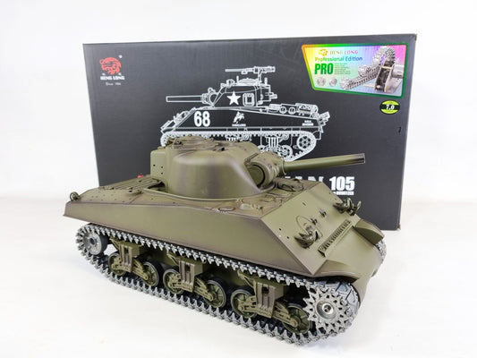 RC BB Tank 1:16 heng long VERSION 7 Sherman PRO Metal 2.4G radio remote controlled tank 1/16 BB & IR UK