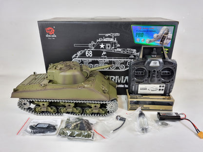 RC BB Tank 1:16 heng long VERSION 7 Sherman PRO Metal 2.4G radio remote controlled tank 1/16 BB & IR UK