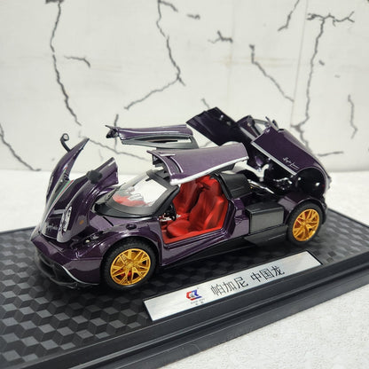 Pagani Huayra Purple Metal Diecast Car 1:24 (20x8 cm)