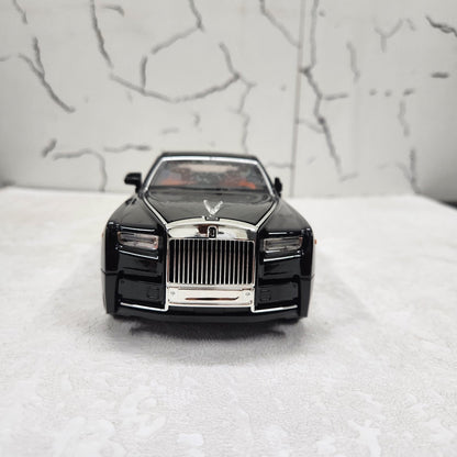Rolls Royce Phantom Black Metal Diecast Car 1:18 (28x11 cm)