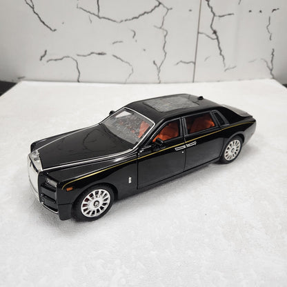 Rolls Royce Phantom Black Metal Diecast Car 1:18 (28x11 cm)