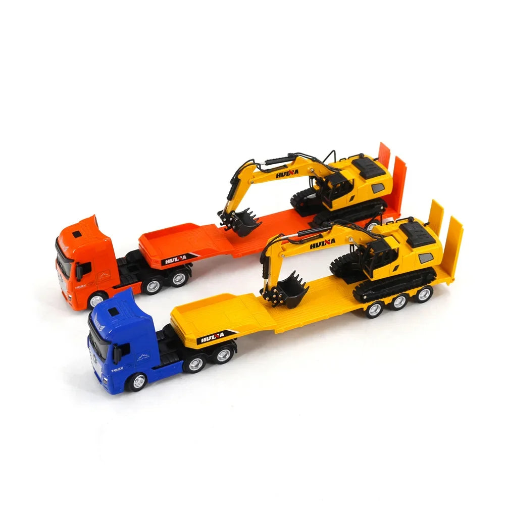 1729 Static Flatbed+Excavator Model
