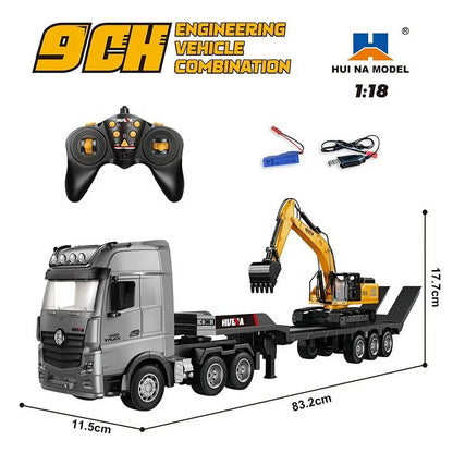 1522 RC Flatbed + Static Excavator