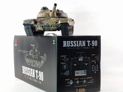 90 RC model Tank - Smoke, Sound, BB Firing, Infrared, Upgraded Metal Suspension Arms