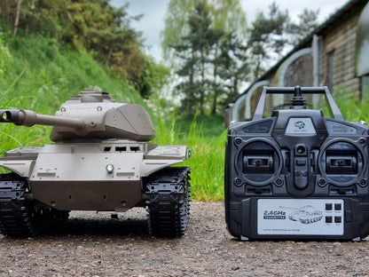 RC 1:16 Heng Long BB Firing Walker Bulldog Tank Remote Control LATEST Version 7 Twin Sound 2.4G RC USA M41A3 Smoking Army Battle Tank INFRARED