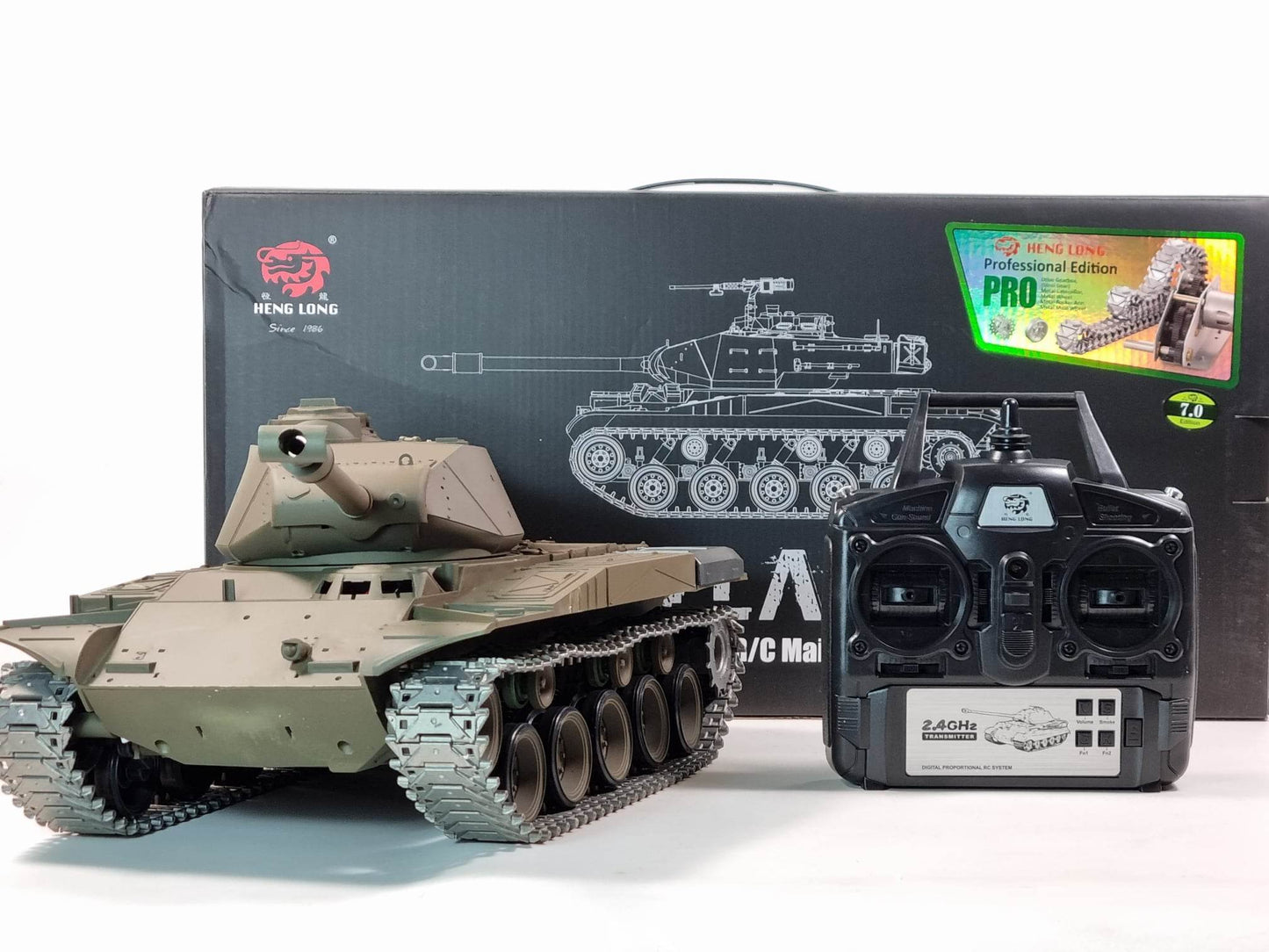 Bulldog 7 Smoke Sound BB Infrared RC Tank