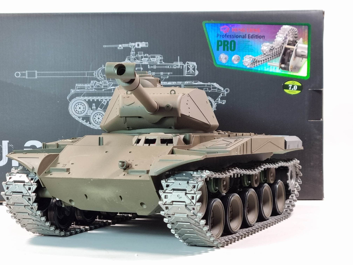 Bulldog 7 Smoke Sound BB Infrared RC Tank
