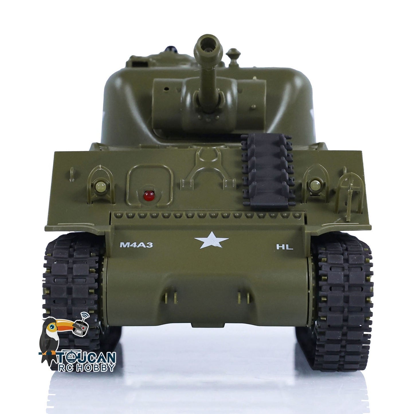 1/30 Heng Long Plastic RC Battle Tank Sherman M4A3 3841-01 2.4G Remote Control Panzer Military Vehicles Painted Assembled