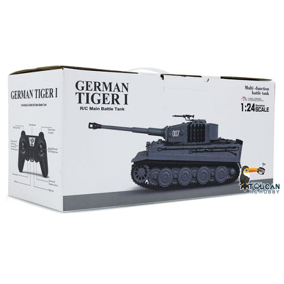 Taigen 1/24 RC Battle Tank Tiger I Remote Control Military Tanks Armored Panzer Infrared Combat USB Assembled Painted 217 007